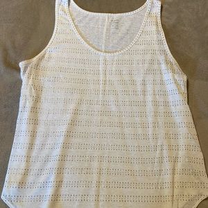 Old Navy white rose gold linen tank size XL